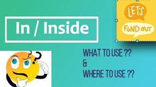 Learn and Build: In vs Inside