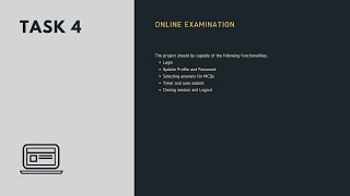 Online Examination System Project #TASK04 | JAVA DEVELOPMENT INTERN | OASIS INFOBYTE