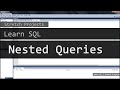 Learn SQL - 9 Nested Queries