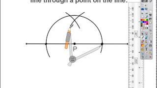 Creating a Perpendicular Line Through a Point on the Line