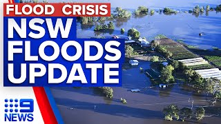 Flood waters will remain for days across NSW | 9 News Australia