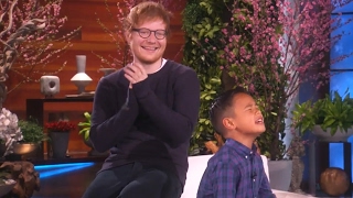 Ed Sheeran Gives CUTEST Surprise To Kai On Ellen & Reveals He Threw Away His Phone
