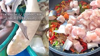 Hiu nya diginiin biar gak bau. Resep IKAN HIU CAH JAHE