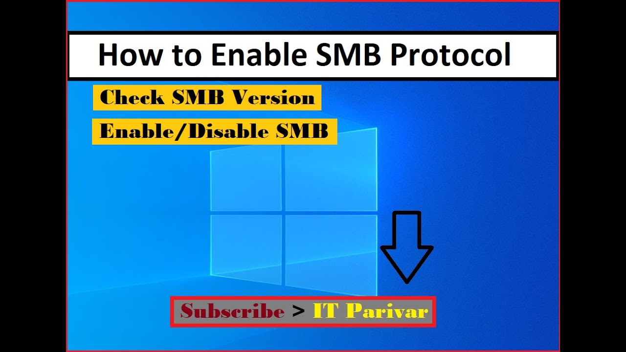 How To Enable-Disable SMB Protocol In Windows 8 || Windows 10 ...