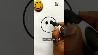 How to Draw easy Emoji 😍 Emoji drawing #shorts