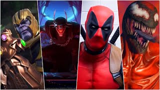 ALL Fortnite Trailers Collaboration (Season 1 - 18) - DC, Marvel, Gaming Legends, Batman Who Laughs!