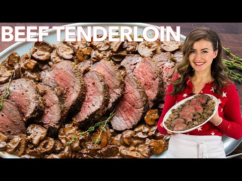 Recipe for beef tenderloin with mushroom sauce