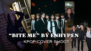 filming BITE ME by ENHYPEN!! behind the scenes of a kpop cover shoot