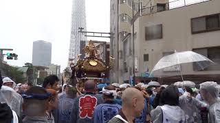 平成二十九年 牛嶋神社大祭 向島一丁目 言問橋東交差点