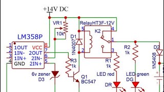 lm358,12v battery charger| lm358 ic working|lm358 circuit diagram|