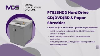 Ultimate Data Destruction – PT828HDD Shreds Hard Drives, Discs & Paper!