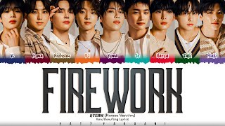 &TEAM - 'FIREWORK' (Korean Version) Lyrics [Color Coded_Han_Rom_Eng]