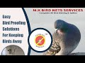 Pigeon Net | Bird Net | Mk Bird Netting Anti Bird Net/Balcony Net Installation kit Include