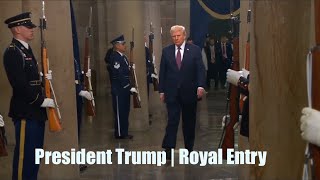 Royal Entry of President Trump | അമേരിക്കൻ പ്രസിഡൻറ് ട്രംപിന്റെ രാജകീയ എൻട്രി