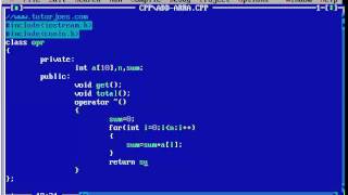 Find Sum Of Array Values Using Operator Overloading In CPP