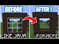 Connected Glass Texture Pack For Minecraft Pe! Connected Glass Like Java Edition In MCPE!