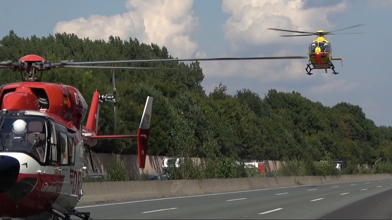 [Zwei Rettungshubschrauber Im Einsatz] Christoph Dortmund D-HDRF Und ...