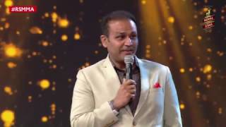 Sehwag reveals the song he sang while making 319 at the Royal Stag Mirchi Music Awards| #RSMMA