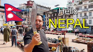 Back home in Nepal with traditional Newari Bara