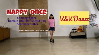 Happy Once - Line Dance (Choreo:Romain BARTHE TOUNSI)