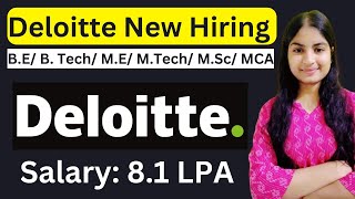 Deloitte New Hiring 🔥 | Biggest Off Campus Hiring  | Off Campus Drive for 2024 | 2025 | Fresher Jobs