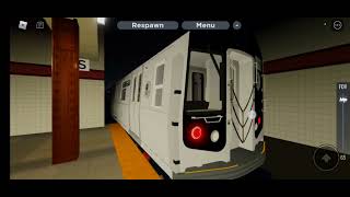 Gameplay of Roblox PTA Subway Fifth Av line: R160B Siemens and Alstom at Intervale Square