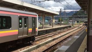 上越線E129系 越後湯沢駅 入線\u0026発車