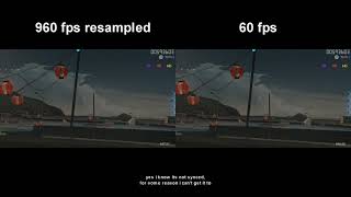 960 fps vs 60 fps (osu!)