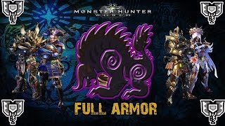 MHW-EX Behemoth vs 4 Elder Dragon Full  Armor Set \u0026 Weapon From Elder Dragon |8'53|