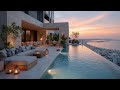 Luxury Rooftop Lounge Music ~ Deep House Chill Mix & Sunset Pool Vibes