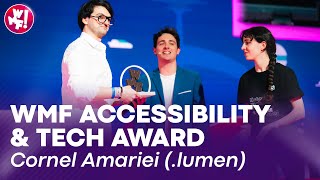 WMF Accessibility \u0026 Tech Award goes to Cornel Amariei (.lumen) - WMF2024 Mainstage