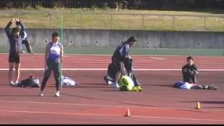 2016年12月10日　10大学対校戦　女子やり投　原田　三投目