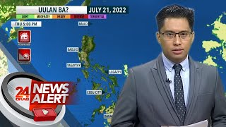 Malaking bahagi ng bansa sa susunod na oras, uulanin | 24 Oras News Alert