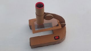 How to make a Microscope at home with cardboard | DIY Science Projects make microscope at home