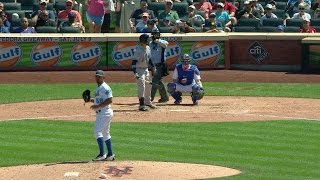 ATL@NYM: Aybar crosses the plate on Bastardo's balk