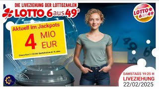 Ziehung der Lottozahlen live 22.02.2024 |  lotto 6 aus 49