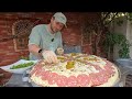 Big 50kg pizza made in Iran