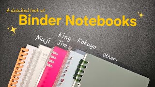 Binder notebooks | Kokuyo Smart Ring,  King Jim Tefrenu, Muji Looseleaf etc.