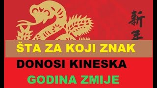 ŠTA ZA KOJI ZNAK DONOSI KINESKA GODINA ZELENE DRVENE ZMIJE