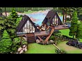 Luxury A-Frame Cabin | The Sims 4 Speed Build