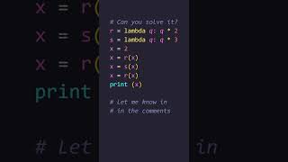 Can You Crack This Python Puzzle? Part 1 | #python #programming #software #engineering #shorts