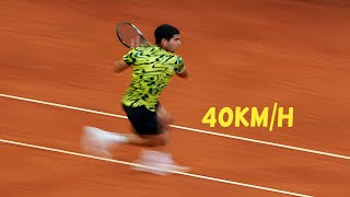 Carlos Alcaraz 25 Impossible Sprints That Shocked The Tennis World (Super Speed)