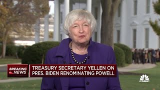 Janet Yellen on Powell's re-nomination: I'm very pleased with the president's choice