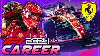 F1 24 Mod CAREER MODE Part 1: Bahrain | Leclerc Ferrari Career