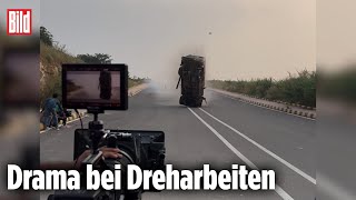 INDIEN: Film-Stunt mit Auto geht komplett schief