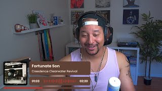 Creedence Clearwater Revival- Fortunate Son REACTION AND REVIEW