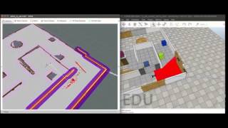Autonomous driving test in V-REP using RC-car and ROS navigation packages.