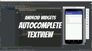 Android Widgets Part 11 - AutoComplete TextView