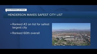 Henderson makes safest city list