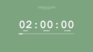 2 Hour Timer Sweet Green Screen Countdown Best Aesthetic Timer For